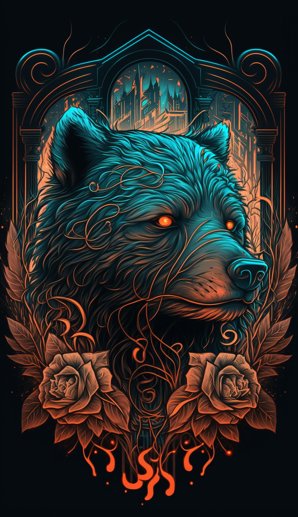 rogaczky_vector_illustration_in_style_like_Dan_Mumford_bear_cre_e1d580e4-0b84-4bf7-9ccb-5beee7960a9d